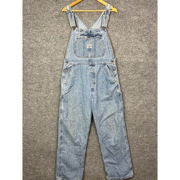 Vintage 90’s Lee Dungarees Denim Bib Overalls Women's Size Large